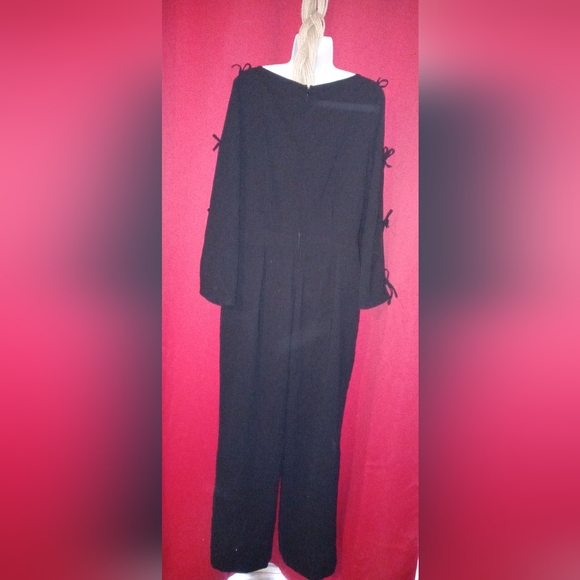 CeCe black long sleeve pant suit - Picture 4 of 5